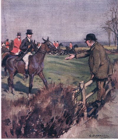 Mi olyan „umiliatizáló”, mint látni egy nagy farmert, aki zaklat egy bőr- és skarlátszínű kis embert, amiért átlovagolta a magjait? alkotó: George Denholm Armour