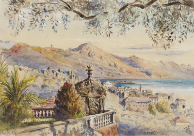 San Remo, 1878. január 12. (wc papíron) alkotó: George Douglas Tinling