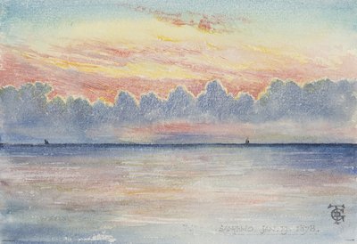 San Remo, 1878. január 19. (wc papíron) alkotó: George Douglas Tinling