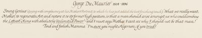 Algernon, a fiatal zseni és az ő alapja és bolond mamája, 1879 alkotó: George du Maurier