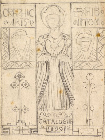 Design for Dundee Graphic Arts Association katalógusborítója [ceruza] alkotó: George Dutch Davidson