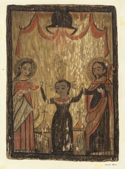 Retablo - A Szent Család, c. 1938. alkotó: George E. Rhone