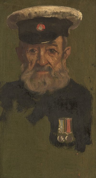 J. Smith portréja, 4. és R.A., kb. 1920 (olaj a panelen) alkotó: George Edmund Butler