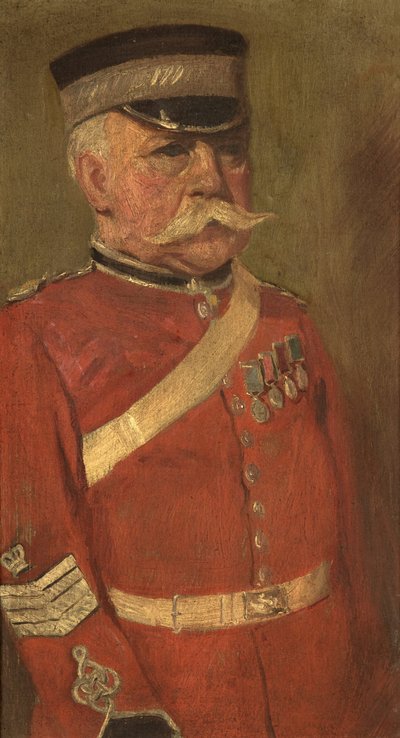 Jas George portréja, R.N. & 3., c. 1920 (olaj a panelen) alkotó: George Edmund Butler