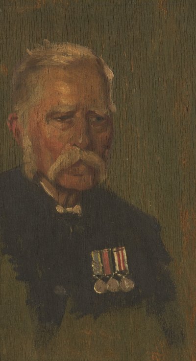 P. oldal portréja, 4., c. 1920 (olaj a panelen) alkotó: George Edmund Butler