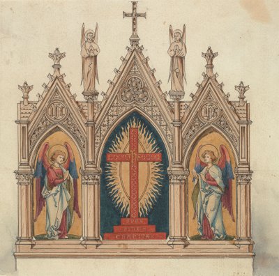 Jones és Willis, fém- és famunkások, valamint birminghami és londoni templombútor-gyártók számára készült tervek alkotó: George Edmund Street