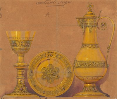 Jones és Willis, fém- és famunkások, valamint birminghami és londoni templombútor-gyártók számára készült tervek alkotó: George Edmund Street