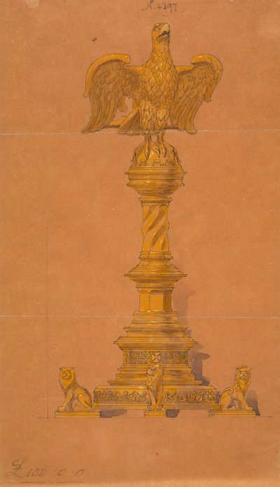 Jones és Willis, fém- és famunkások, valamint birminghami és londoni templombútor-gyártók számára készült tervek alkotó: George Edmund Street