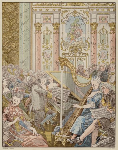 Jelenet a La Dame de Gai-Fredonból, Quatrelles (Ernest L