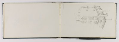 (Vázlatfüzet) Régi ház, Lausanne alkotó: George Elbert Burr
