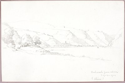 Bacharach felülről (Rajna) alkotó: George Elbert Burr