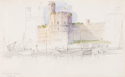 Caernarvon kastély, 1899. alkotó: George Elbert Burr