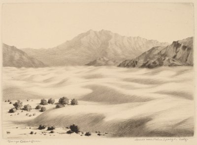 Dűnék Palm Springs közelében, Kaliforniában (2. sz.) alkotó: George Elbert Burr