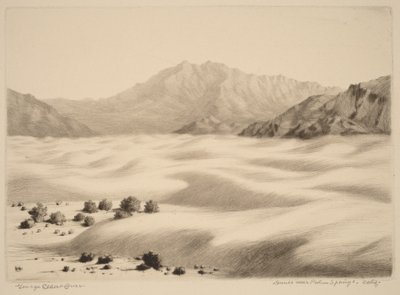 Dűnék Palm Springs közelében, Kaliforniában, 2. sz. alkotó: George Elbert Burr