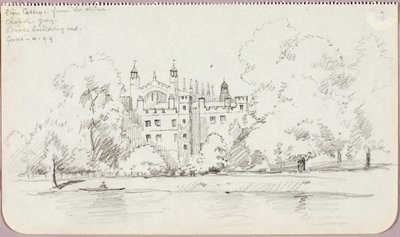 Eton College a folyó felől alkotó: George Elbert Burr