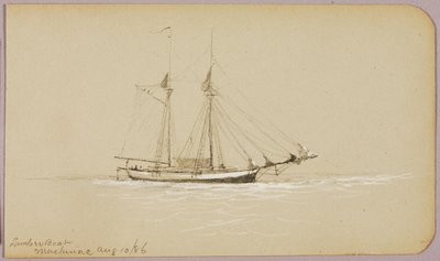 Fűrészáru hajó, Mackinac alkotó: George Elbert Burr