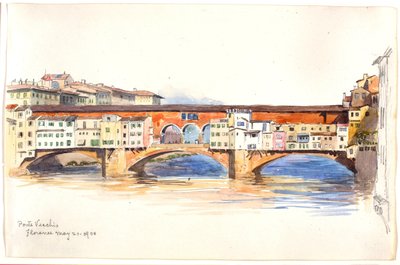 Ponte Vecchio, Firenze alkotó: George Elbert Burr
