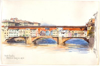 Ponte Vecchio, Firenze alkotó: George Elbert Burr