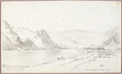 Rajna, Caub felől alkotó: George Elbert Burr