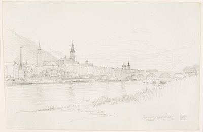 Naplemente, Heidelberg alkotó: George Elbert Burr