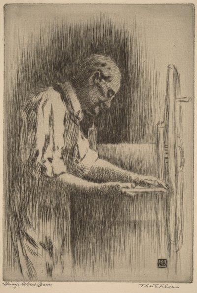 A rézkarcoló alkotó: George Elbert Burr