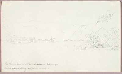 A Rajna St. Goarshausen alatt alkotó: George Elbert Burr