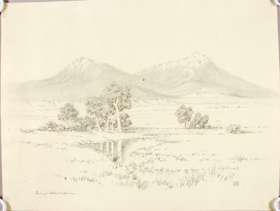 Cím nélkül (transzferrajz a Spanish Peakshez [no. 2]) alkotó: George Elbert Burr