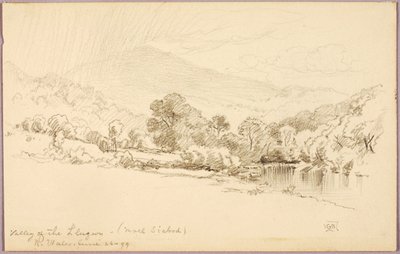 A Llugwy-völgy (Moel Siabod), Észak-Wales alkotó: George Elbert Burr