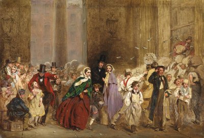 Vázlat a főpostához, egy perctől hatig, 1860 alkotó: George Elgar Hicks