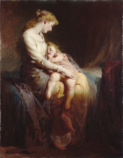 Anya és gyermek alkotó: George Elgar Hicks
