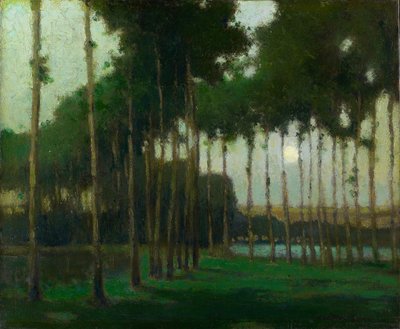 Holdfény táj (olaj, vászon) alkotó: George Elmer Browne