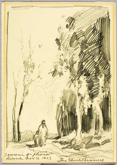 Egy kellemes vacsora emlékére alkotó: George Elmer Browne