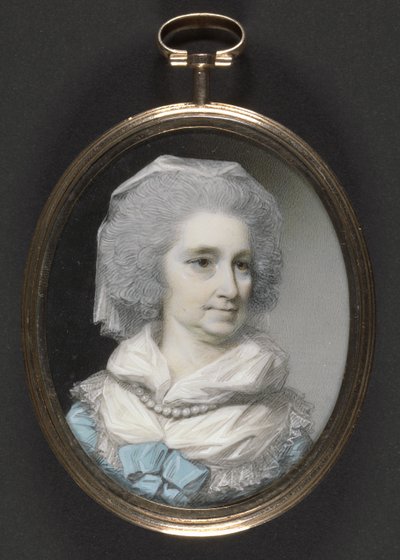 Lady Grace Burnaby (wc és gouache elefántcsonton) alkotó: George Engleheart