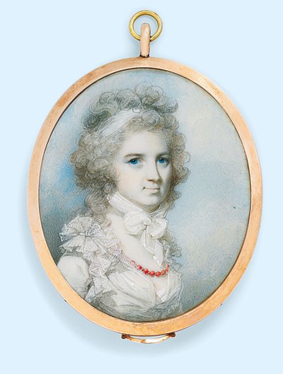 Mrs. Thomas Graham (szül. Ann Paul) (akvarell elefántcsonton) alkotó: George Engleheart