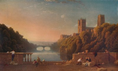 „Durham katedrális a Prebends hídtól”, 1832 alkotó: George Fennell Robson
