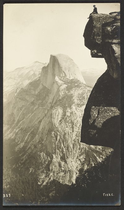 Glacier Point (3200 láb) és Half Dome (5000 láb) alkotó: George Fiske