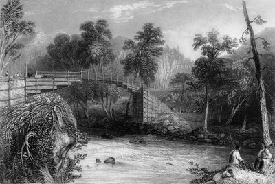 „Bhurkote-i híd”, 1838. alkotó: George Francis White