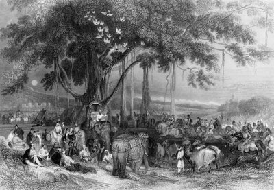 „Runjeet Singh és Suwarree, avagy Seiks kavalkádja”, 1838. alkotó: George Francis White