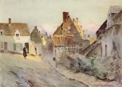 Egy régi utca Etaplesben alkotó: George Franck Nicholls