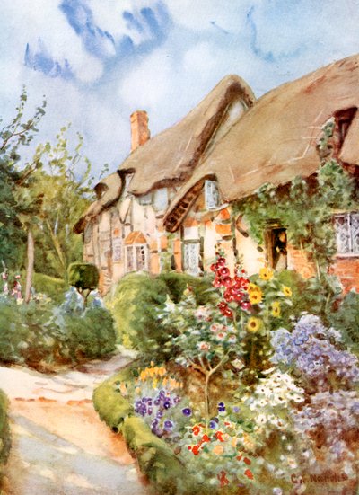 Anne Hathaways Cottage, Shottery, Warwickshire, 1924-1926. alkotó: George Franck Nicholls
