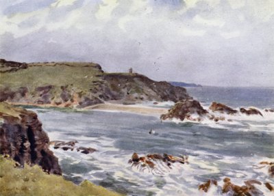 Bude, bejövő árapály (színes litó) alkotó: George Franck Nicholls