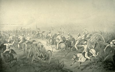 Az indiai lovas tüzérség akcióba lendül, 1850-es évek, 1901. alkotó: George Francklin Atkinson