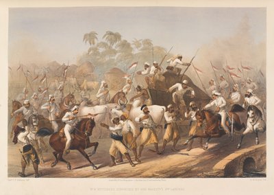 "A lázadókat meglepte Őfelsége 9. lándzsája?", 1857 alkotó: George Francklin Atkinson