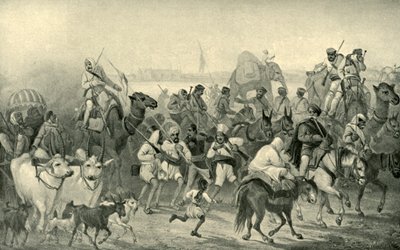 Native Auxiliaries Surrying to Delhi, 1850-es évek, 1901. alkotó: George Francklin Atkinson
