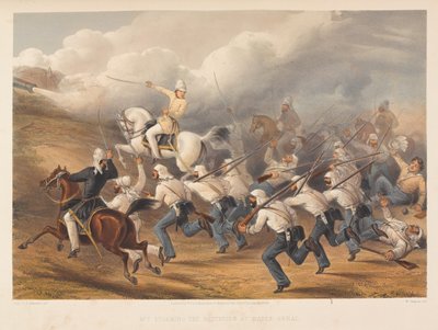 ?Az akkumulátorok megrohamozása Badle-Seraiban?, 1857 alkotó: George Francklin Atkinson