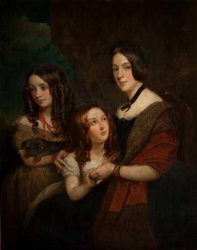 Lady Caroline Towneley két lányával, Caroline-nal és Emilyvel (másolat Francis Grant után), 1860 alkotó: George Frederick Clarke