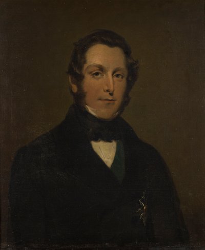 James Andrew Broun Ramsay portréja, Dalhousie első márkija (1812-1860), 1833-60 körül (olaj, vászon) alkotó: George Frederick Clarke