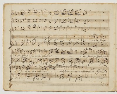 A Preggio az "un alma forte, f.6v from"Aditionall [sic] songs for Rinaldo", 1717 körül alkotó: George Frederick Handel