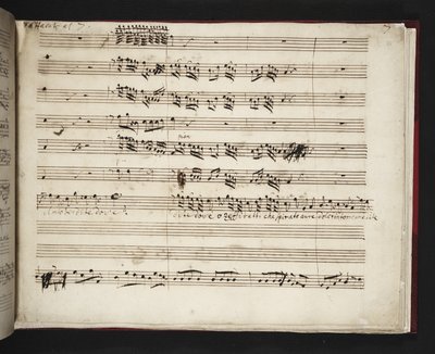 RM 20 c 3 f.21r zenei partitúra a "Rinaldo"-tól alkotó: George Frederick Handel