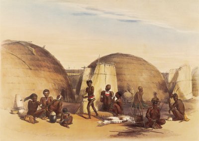 Élet egy zulu gyöngyben alkotó: George French Angas